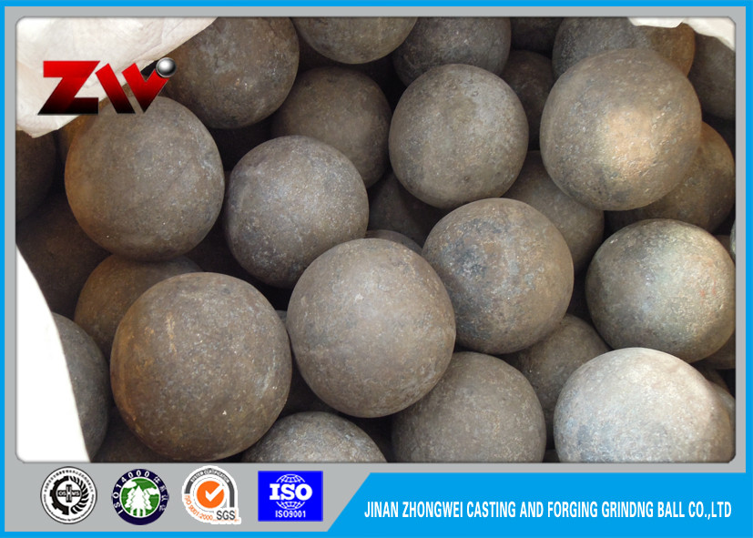 94mm hot rolled forged grinding media steel balls For Mining / Cement Plant