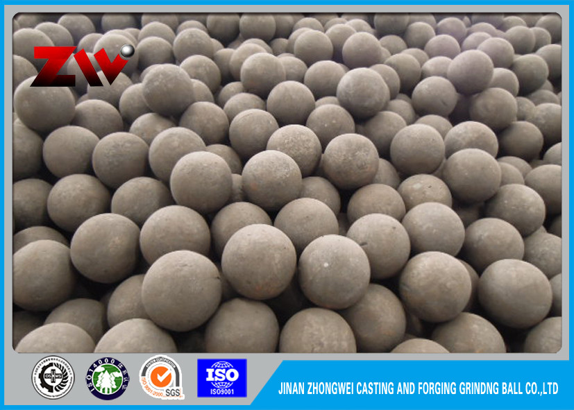 30mm hot rolling steel balls , ball mill grinding media Hardness HRC 60-68