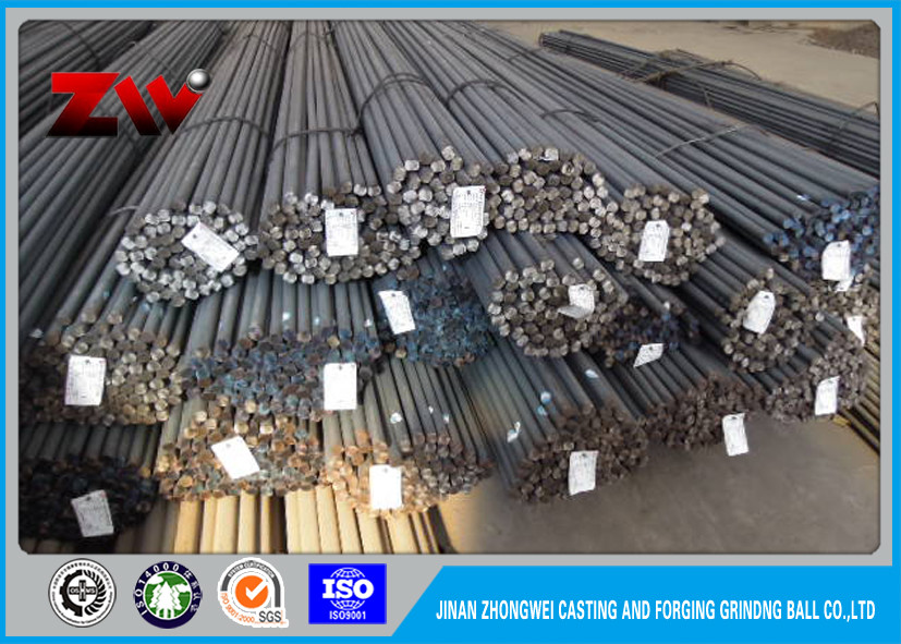 Steel grinding rods with good surface for ball mill  75mr / 60Mn / 45#