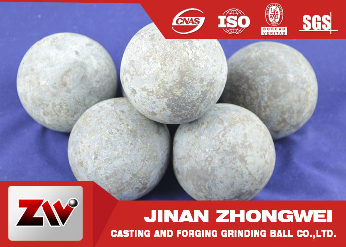 High Carbon Rail Steel Material 125mm Forged Grinding Media Steel Balls For Ball Mill